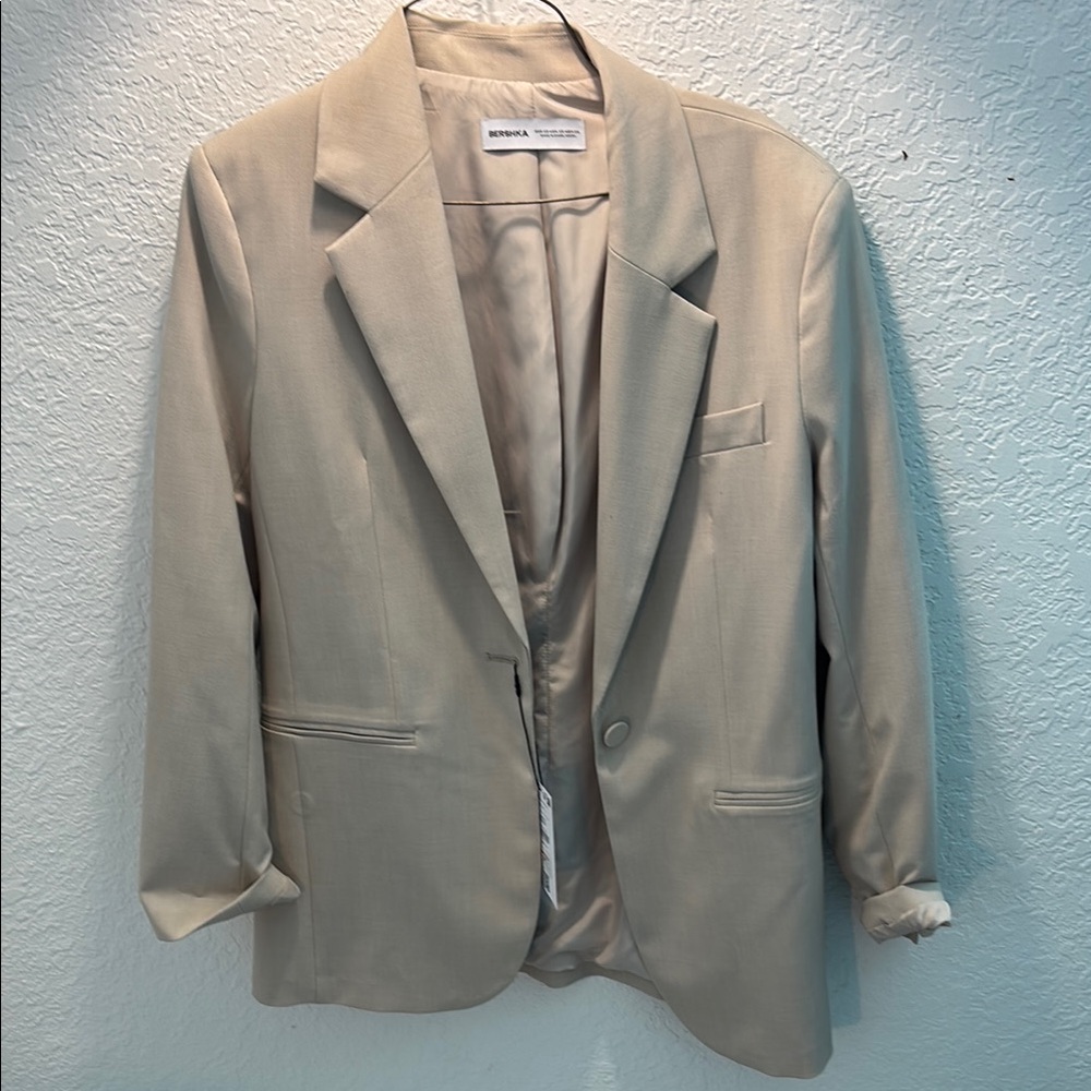Bershka Beige Blazer